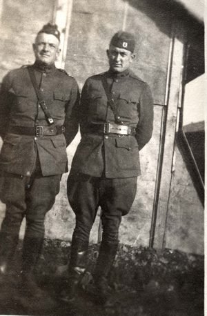 Matthewson and Cobb in service with the U.S. Army CWS