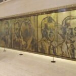 A mural at the LBJ Presidential Library
